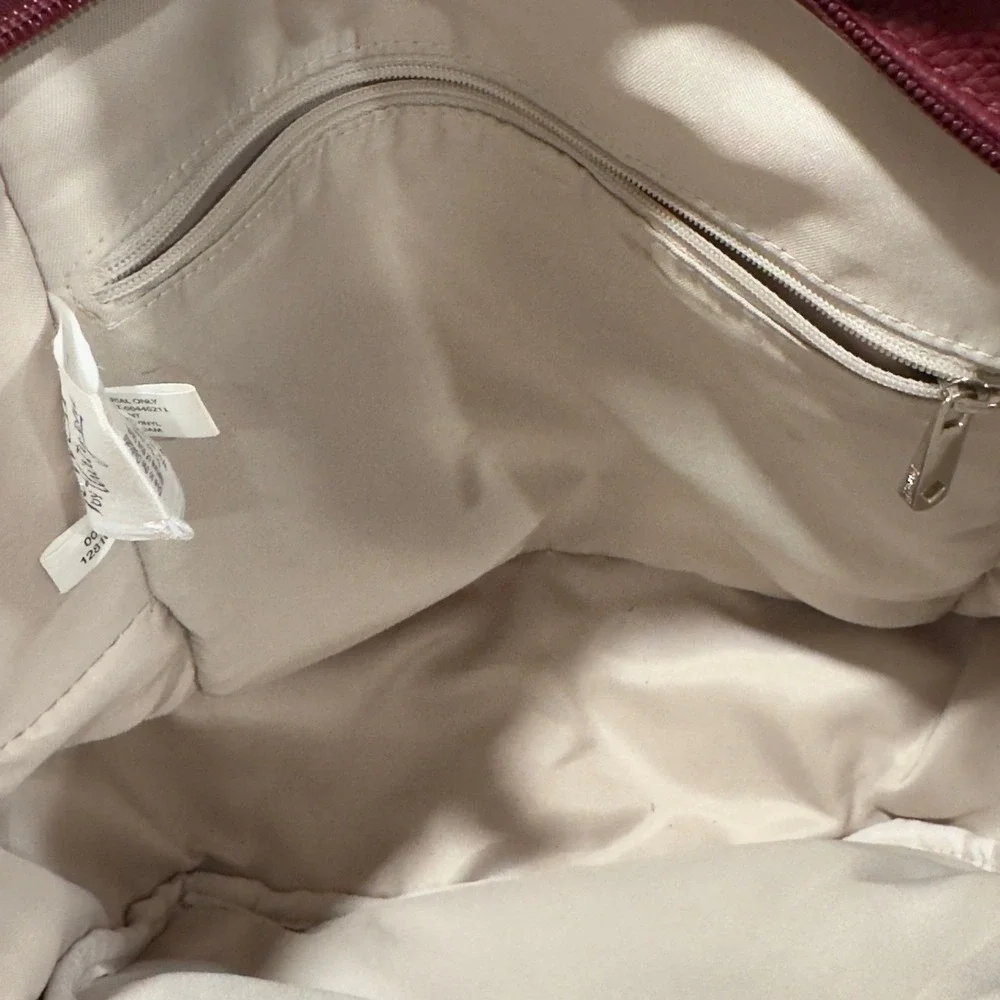 Jewell by Thirty-One Burgundy Vegan Leather Backpack Bag 128107‎ Burgundy